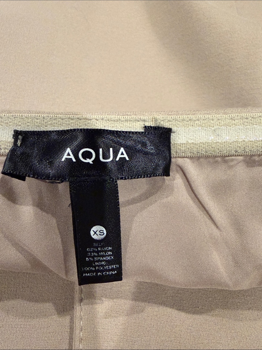 Aqua Beige Strapless Corset top with Gold Trim buttons size XS - Picture 2 of 7